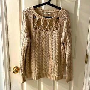LAUREN CONRAD Women’s beige sweater SZ XL